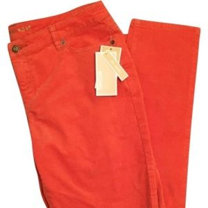 Michael Kors orange straight leg pants
